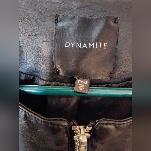 DYNAMITE FAUX LEATHER JACKET - Picture 4 of 5